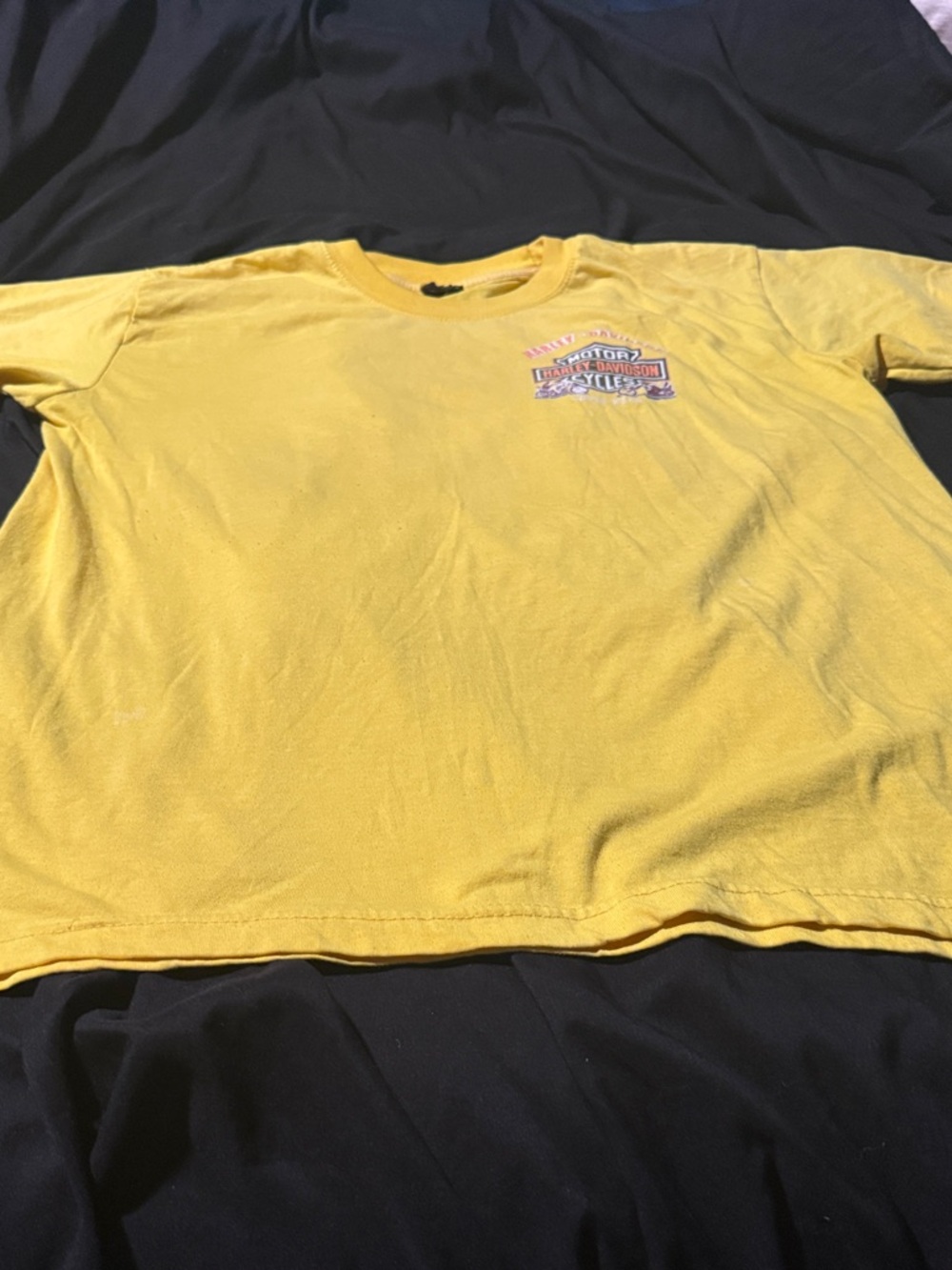 Harley-Davidson Pale Yellow Logo Tee